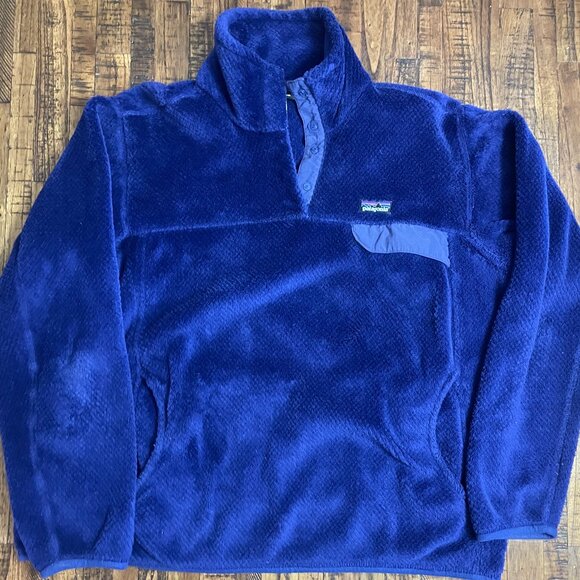 Patagonia Retool Snap T Womens XL Purple Fleece Pullover Lightweight Jacket - Picture 1 of 3